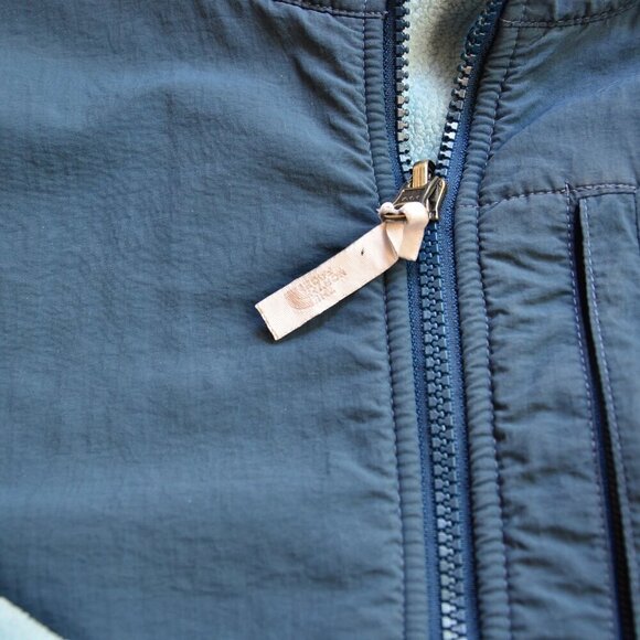 North Face Women’s Fleece Jacket Navy/Light Blue Colors Size M - Picture 5 of 12